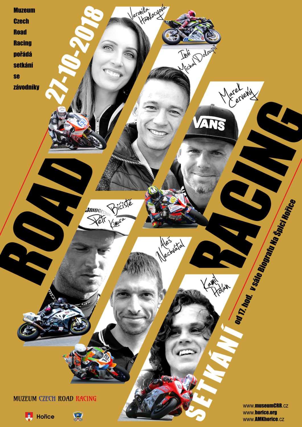 Setkání s jezdci road racingu v Hořicích